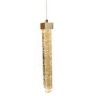 Pendente Empire Dourado Quadrado 3000k Vidro Mesa Lavabo Led