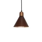 Pendente fuji premium marrom/cobre 18,5x18cm 6104 - NOBRE