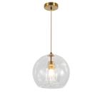 Pendente Globo Dourado Vidro 15cm 1E27 - PARIS LUZ