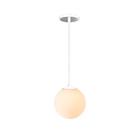 Pendente Globo Esfera de Vidro Branco Fosco 14cm - BRANCO - Trybo Design