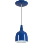 Pendente Gota Teat Luminária Lustre Alumínio E27 Azul