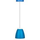 Pendente Led Azul 9w Branca Fria - Kian