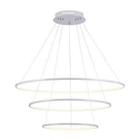 Pendente Led de Metal Birdie 42cmx80cm 3x39W Branco - Bella - KW002W - Bella Iluminação