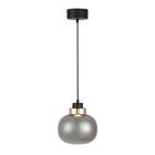 Pendente Led Fog 10w Branco Quente 3000k Rose Gold Preto/Fume 22cm Bella