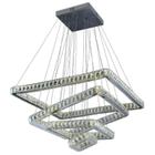 Pendente Led Quadrado Tokyo 132wtky8080132w4kqdpd Bronzearte Inox