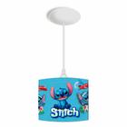 Pendente luminaria de teto infantil bebe- stitch azul