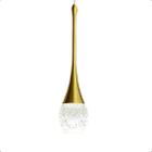 Pendente Luminaria Lilly Dourado Led Moderno Gota Cabo 4m