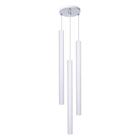 Pendente Luminária Tubo Branco 50 Cm - Triplo