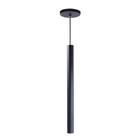 Pendente Luminária Tubo Preto 50 Cm + Lâmpada LED Branco Frio - Iluminar Ambiente