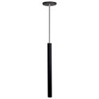 Pendente Luminária Tubo Preto 50 Cm + Lâmpada LED Branco Quente - Iluminar Ambiente