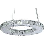 Pendente Lustre Fedra Redondo De Cristal Com Led 9W - Dlight