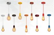 Pendente Lustre Fio Com Soquete E27 - Varias Cores