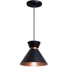 Pendente Lustre Luminária Berlin 15cm Preto - AZ Casa Decor