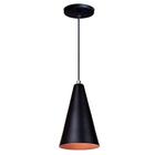 Pendente Lustre Luminária Cone Preto