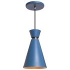 Pendente Lustre Luminária Pequim Azul 30cm - Iluminar Ambiente