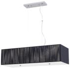 Pendente Lustre Silk Prata Para Led 80 Cm