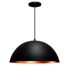 Pendente Meia Lua De 60 Cm ( Preto / Cobre )