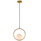 Pendente Metal Dourado Aro 30CM 1E27 - DELIS