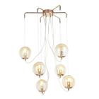 Pendente Móbile Dourado 65cm 6xe14 78w - Bb014 - Bella - BELLA ILUMINAÇÃO