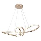 Pendente Moderno Dourado 76cm Led 45W 3 em 1 Bivolt - Nitrolux