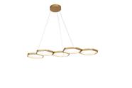 Pendente Moderno Dourado 95cm Led 38W 3000K Bivolt 14583-PL - PARIS LUZ