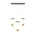 Pendente Mondo Preto 74cm 41w 3000k Led - Ka003 - Bella