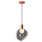 Pendente Occhio Rose Gold C/Vidro Fume 1xg9