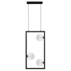 Pendente Orbit 3 Globos Vidro PDH1557TRPT + 3X G9 BQ Studioluce ST2661