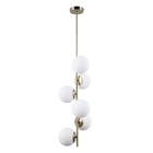 Pendente petit poa french gold 118cm 6xe27 30w - bella - sq004