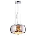 Pendente Plafon Cromado Cristal Soho Pd005Cr Bella