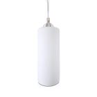 Pendente Polo Aluminio+Vidro Cilindrico Fosco E-27 1 Lamp. Max 60w Branco - Home Line