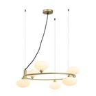 Pendente Samba 60cm X 60cm X 22cmh 6xg9 - Dourado / Branco Fosco - Bella - Hl012m - Bella Iluminação