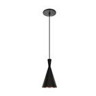 Pendente Tokio Cone Preto/Cobre 1Xe27 19X37cm - Opl