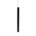 Pendente Tubo Preto Estilo Mármore 40cm Led 3W 3200k Bivolt