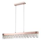 Pendente Veu 85cm X 5cm X 12cm 1 X 15w Led Rose Gold/tr - Bella - Ho300 - Bella Iluminação