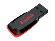 Pendrive 8GB Sandisk Cruzer Blade Z50, USB 2.0, Preto e Vermelho - SDCZ50-008G-B35