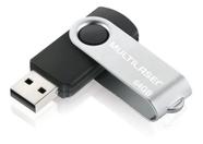 Pendrive Multilaser Twist Pd590 64gb 2.0 Preto E Prateado