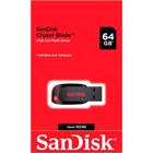 Pendrive SanDisk Cruzer Blade 64GB 2.0 preto e vermelho