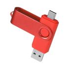 Pendrive USB-C 64GB com 2 Conectores - Preto, Verde, Vermelho e Azul