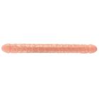 Pênis Dildo de Casal Duas Pontas Duplo Maleável Flexível 33,5 x 3,2 cm Bege