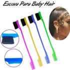 Pente com Escova Azul para Penteado Baby Hair Bbles