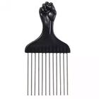 Pente Garfo Aço Black Power Para Cabelo Afro E Cacheado