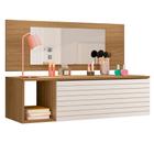 Penteadeira Suspensa com Painel e Espelho Joy Nature/Branco - SSX Multicoisas