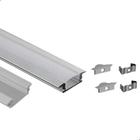 Perfil De Led Embutir 24mm Slim 1,5m De Aluminio Para Gesso