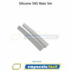 Perfil De Silicone 5mm X 5mm Reto Rolo Com 5 Metros