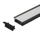 Perfil Embutir Alumínio 30.5x9.6mm Para Fita de LED 2 Metros