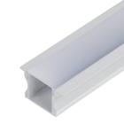 Perfil Embutir Para Fita Led 1 Metro Branco Difusor Leitoso