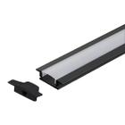 Perfil Slim Embutir Alumínio 24.5x7mm Para Fita LED 1 Metro
