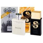 Perfume Billion For Men + Vodka Man - Paris Elysees 100ml