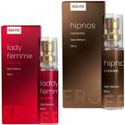 Perfume feminino e masculino Hipnos Lady femme kit com 2